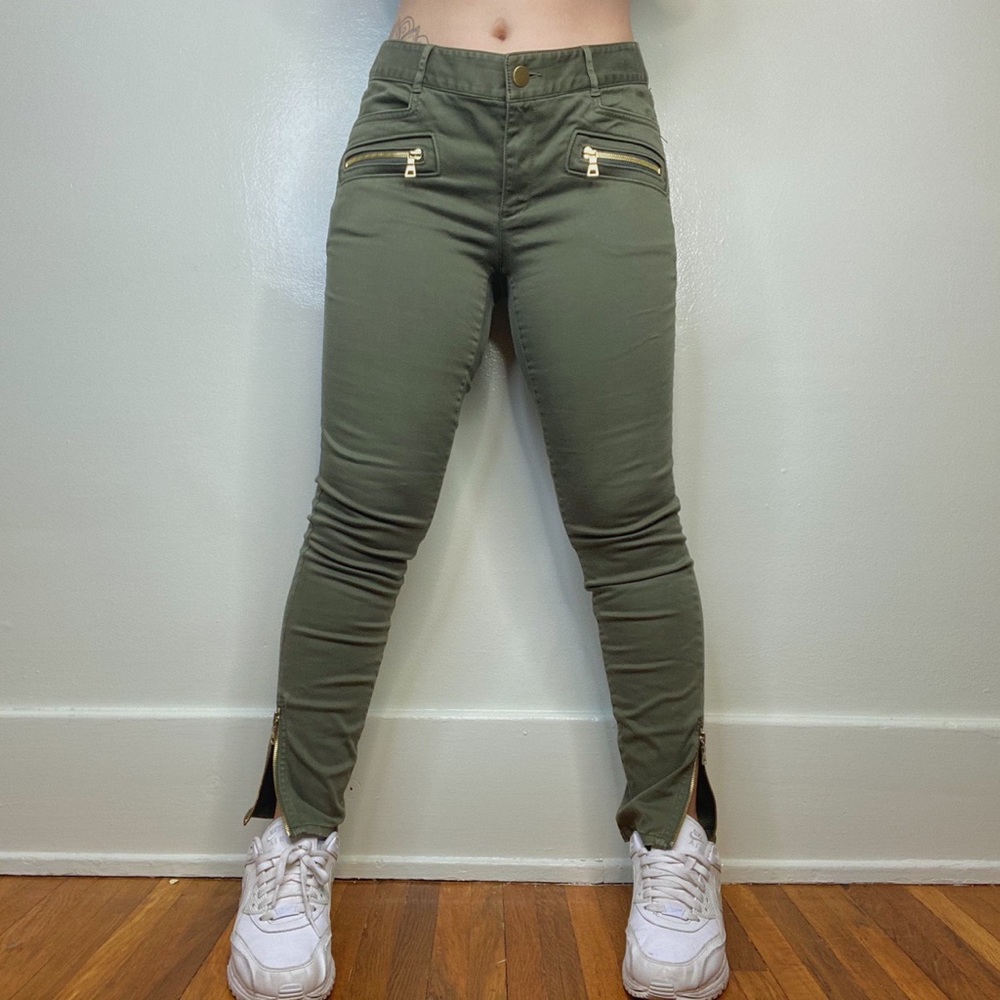 military green Loft pants